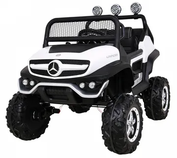 Licencirani auto na akumultor Mercedes BENZ UNIMOG S - bijeli - cover