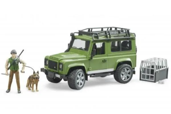 Bruder karavan Land Rover Vagon sa šumarom i psom - cover
