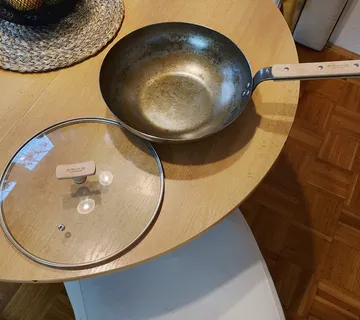 wok s poklopcem de Buyer, Mineral B Bois - cover