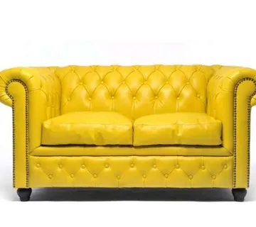 Chesterfield Dvosjed Original Leather | 2-sjedišta | Yellow - cover