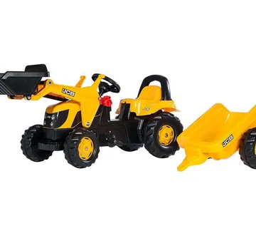 Rolly Toys traktor na pedale JCB + prednji utovarivač + prikolica - cover