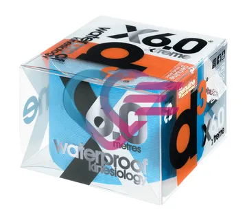 TRAKA KINEZIOLOŠKA 5cm x 6m, VODOOTPORNA, KRISTALNO PLAVA - cover