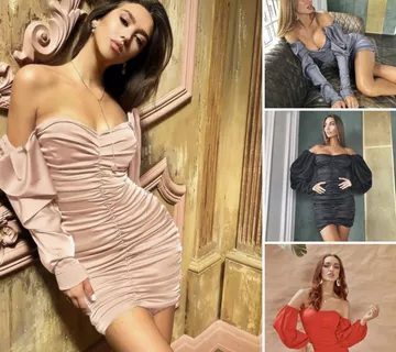 Haljina otvorenih ramena Mini Cocktail Dress - cover