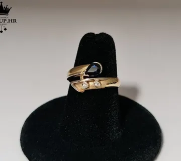 ZLATNI PRSTEN S DIJAMANTIMA 3,80G 18K / R1, RATE ! - cover