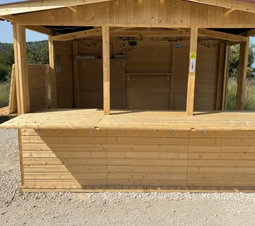 Prodajni štand (kiosk) – KAO NOV, korišten samo 1 sezonu - cover