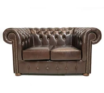 Chesterfield Dvosjed Class Leather | 2-sjedišta | Cloudy Brown Dark - cover