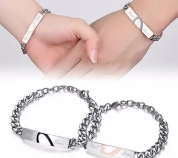 (2 kom) Narukvice za zaljubljene od nehrđajućeg čelika - Real Love - cover