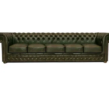 Chesterfield Garnitura First Class Leather | 5-sjedišta | Moss Green - cover