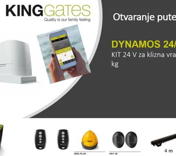 MOTOR ZA KLIZNA DVORIŠNA VRATA KING GATES Dynamos 24/600 FAST - cover