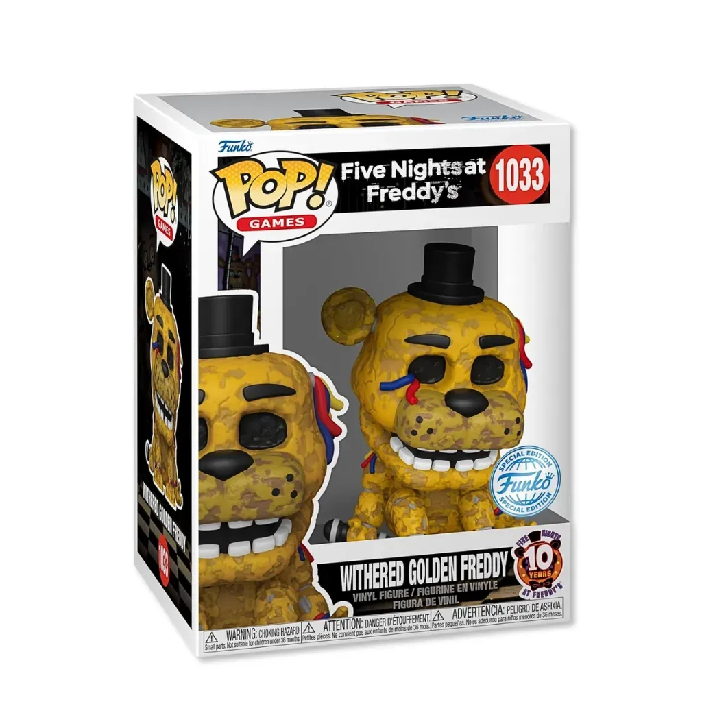 Funko Pop! Games Five Nights at Freddy’s – Withered Golden Freddy 1033 - cover