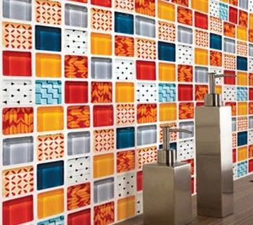 (6kom paket) 3D zidni PVC mozaik panel - samoljepljivo- (mod 3299) - cover