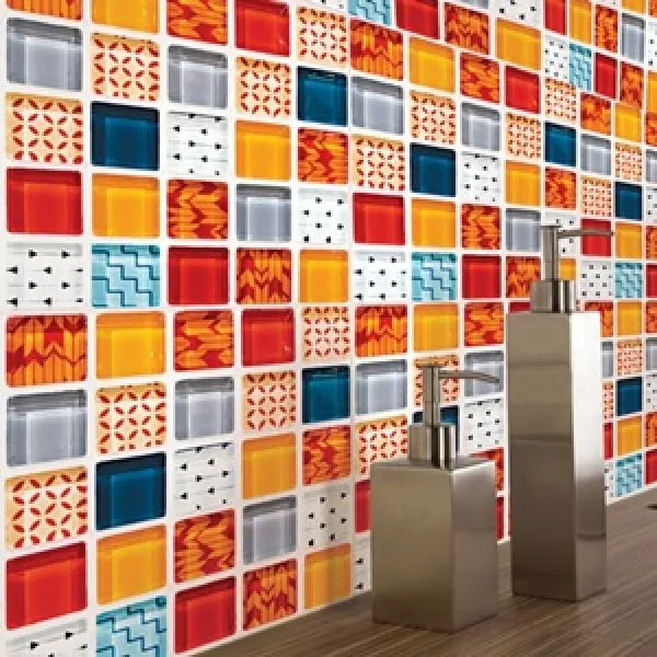 (6kom paket) 3D zidni PVC mozaik panel - samoljepljivo- (mod 3299) - cover