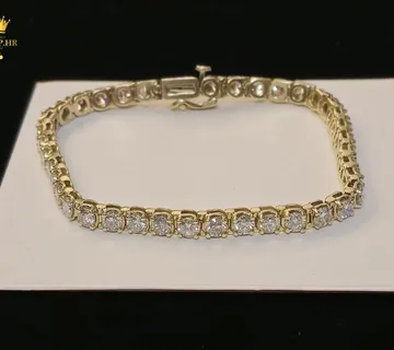 ZLATNA NARUKVICA TENNIS 6,80ct / R1, RATE ! - cover