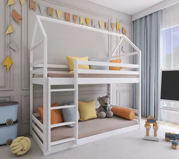 Niski krevet na kat kućica Axel – 160×80 - cover