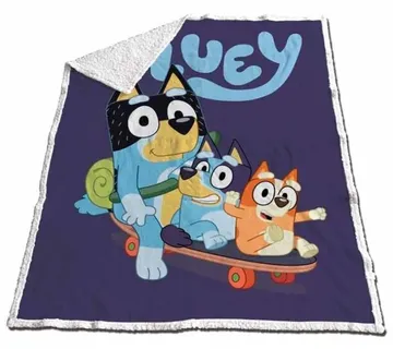 Bluey sherpa deka 120x150cm - cover