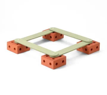 MODU Staza za ravnotežu Burnt Orange / Dusty Green - cover