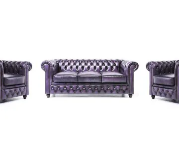 Chesterfield Set Garnitura Original Leather | 1 + 1 + 3 sjedišta - cover