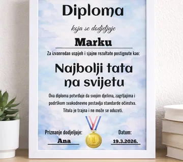Diploma (najbolji tata) - cover