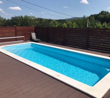 Poliesterski bazen “SANTORINI’’ 7,00c3,00x1,55 Montaža opreme - cover