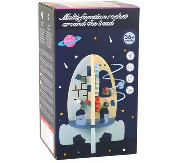 Drvena svemirska edukativna raketa - Gear - cover