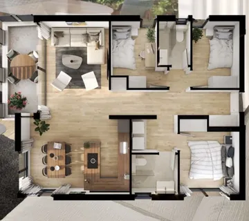 TROSOBAN STAN ZA POTPUNU PRIVATNOST! IZ GARAŽE LIFTOM DO STANA! - cover