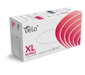 Velo nitrilne rukavice bez pudera | plave | veličina XL - cover