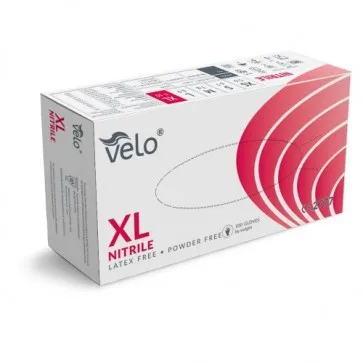 Velo nitrilne rukavice bez pudera | plave | veličina XL - cover
