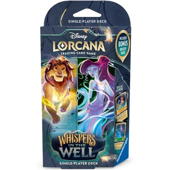 Disney Lorcana Whispers in the Well Simba & Megara Starter Deck - cover