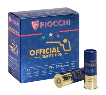 FIOCCHI OFFICAL 12/70 lovna patrona 7,5 TRAP cal.12 - cover