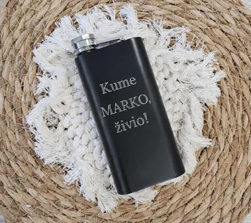 Pljoska slim (crna) - cover