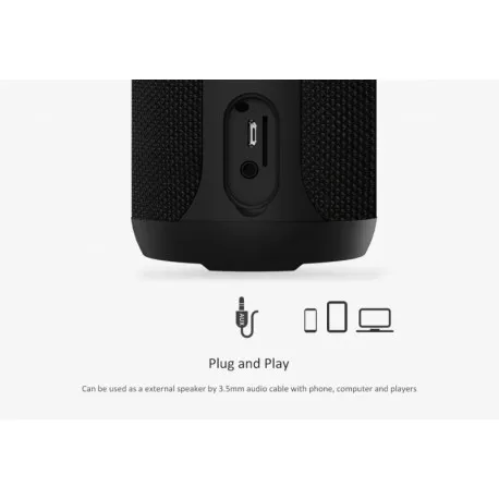 REMAX Portable Waterproof Wireless Speaker RB-M28 black - cover