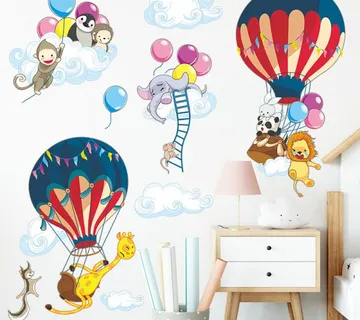 Zidna naljepnica Hot Air Balloon - cover