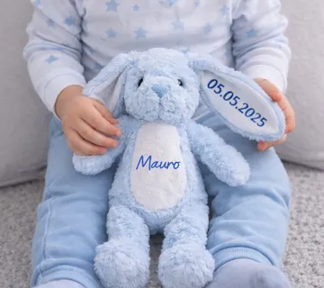 Plišani zeko s imenom – plavi - cover