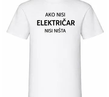 Majica ako nisi električar - cover