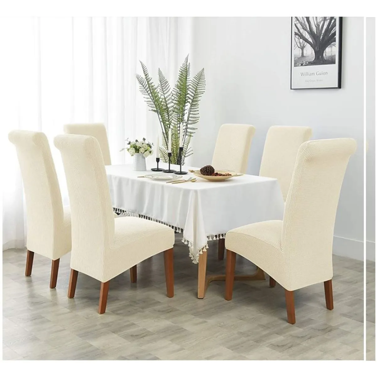 Imperial - Duže rebraste rastezljive navlake za stolice - cover