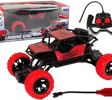 Remote Controlled Terrain Car R/C 1:18 Red. - cover