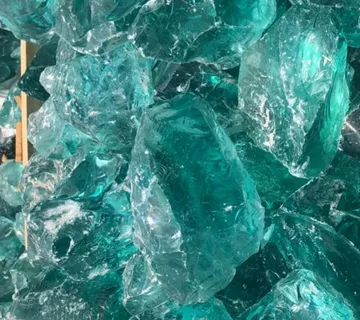 GLASS deco blue ca 10 25 cm - cover