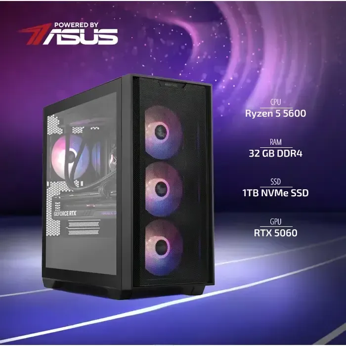 BaB računalo Inferno (Ryzen 5 5600, Liquid, RTX 5060, 32GB - cover