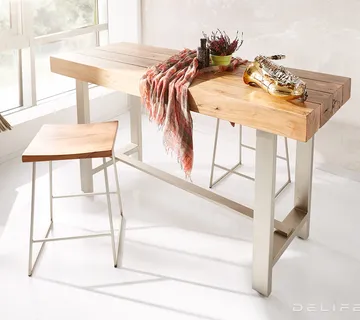 Barski stol Blokk 165x60cm, Materijal: Bagrem - cover