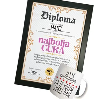 POKLON PAKET Diploma i šalica - cover