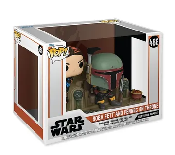 Funko Pop! Moments: Mandalorian – Boba Fett and Fennec on Throne #486 - cover