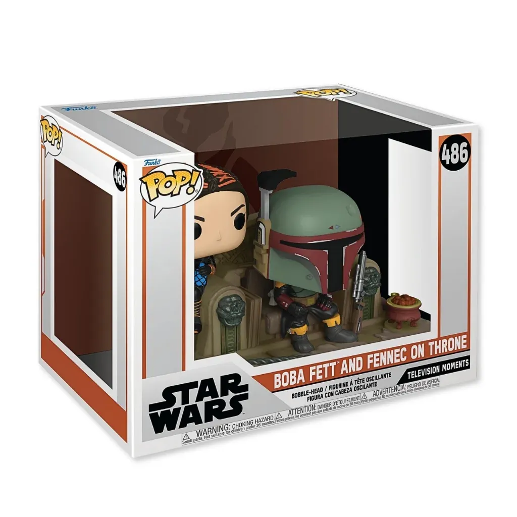 Funko Pop! Moments: Mandalorian – Boba Fett and Fennec on Throne #486 - cover