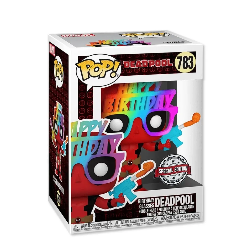Funko Pop! Marvel: Deadpool 30th – Birthday Glasses Deadpool #783 - cover
