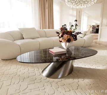 Klub stolić Edge 140x75cm, Materijal: Keramika Laminam Emperador - cover