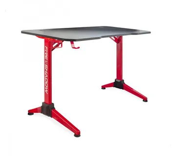 WHITE SHARK RGB gaming stol FIRE SHADOW / 120x60x18 - cover