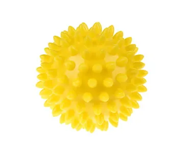 Tullo šiljasta masažna loptica 6,6cm žuta - cover