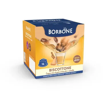 Borbone BISCOTTONE instant napitak s okusom cappuccina od keksa - cover