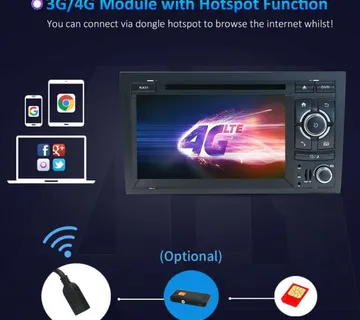 Audi A4 S4 ANDROID 10 original multimedija - cover