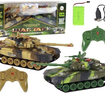 Remote Controlled Fighting Tanks Set War Tank RC Battle Infrared - cover