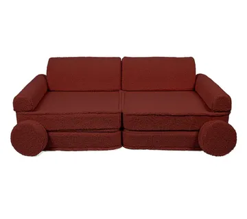 Velika modularna sofa za djecu - Premium Smeđa - cover